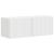 Dulap TV de perete Pe perete 2 pcs Alb Lucios 60 x 31 x 29.5 cm GartenMobel Dekor