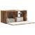 Dulap TV de perete Pe perete Stejar fumuriu 60 x 31 x 29.5 cm GartenMobel Dekor