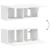 Dulap TV de perete Alb 60 x 31 x 29.5 cm Lemn compozit GartenMobel Dekor