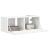 Dulap TV de perete Alb 60 x 31 x 29.5 cm Lemn compozit GartenMobel Dekor