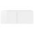Dulap TV de perete Alb Lucios 60 x 31 x 29.5 cm Lemn compozit GartenMobel Dekor