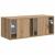 Dulap TV de perete Pe perete Stejar artizanal 60 x 31 x 29.5 cm GartenMobel Dekor