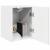 Dulap TV de perete Pe perete 2 pcs Alb Lucios 30 x 31 x 40 cm GartenMobel Dekor