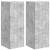 Dulap TV de perete 2 pcs Beton 30 x 31 x 80 cm Lemn compozit GartenMobel Dekor