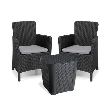 Curver Set de mobilier de grădină Trenton II pentru balcon, grafit Mobalis Homvera