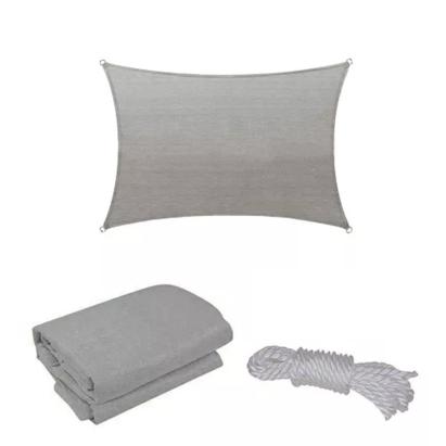 Leziter Rana napvitorla négyszög alakú 3x4 m szürke Mobalis Homvera