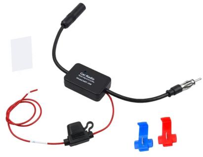 Amplificator semnal auto am/fm, 75Ω, 12-13db, tda2002, 12v dc, 33cm, plastic, negru MultiMark GlobalProd