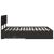 Cadru de pat cu sertar Negru 150 x 200 cm Lemn compozit GartenMobel Dekor