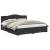 Cadru de pat cu sertar Negru 200 x 200 cm Lemn compozit GartenMobel Dekor