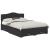 Cadru de pat cu sertar Negru 150 x 200 cm Lemn compozit GartenMobel Dekor