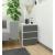 Noptiera cu 3 sertare, PAL laminat 16 mm, 40x35x57 cm, alb si gri Household NewTrend