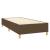 Pat box spring cu saltea, maro închis, 90x190 cm, textil GartenMobel Dekor