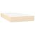 Pat box spring cu saltea, crem, 90x190 cm, textil GartenMobel Dekor