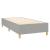 Pat box spring cu saltea, gri deschis, 90x200 cm, textil GartenMobel Dekor