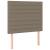 Pat box spring cu saltea, gri taupe, 90x200 cm, textil GartenMobel Dekor