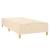 Pat box spring cu saltea, crem, 100x200 cm, textil GartenMobel Dekor