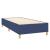Pat box spring cu saltea, albastru, 100x200 cm, textil GartenMobel Dekor