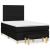 Pat box spring cu saltea, negru, 120x200 cm, textil GartenMobel Dekor