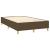 Pat box spring cu saltea, maro închis, 120x200 cm, textil GartenMobel Dekor