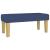 Pat box spring cu saltea, albastru, 120x200 cm, textil GartenMobel Dekor