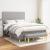 Pat box spring cu saltea, gri deschis, 140x190 cm, textil GartenMobel Dekor