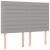 Pat box spring cu saltea, gri deschis, 140x190 cm, textil GartenMobel Dekor