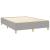 Pat box spring cu saltea, gri deschis, 140x190 cm, textil GartenMobel Dekor