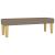 Pat box spring cu saltea, gri taupe, 140x200 cm, textil GartenMobel Dekor