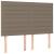 Pat box spring cu saltea, gri taupe, 140x200 cm, textil GartenMobel Dekor