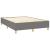 Pat box spring cu saltea, gri închis, 140x200 cm, textil GartenMobel Dekor