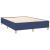 Pat continental cu saltea, albastru, 140x200cm, material textil GartenMobel Dekor