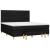 Pat box spring cu saltea, negru, 160x200 cm, textil GartenMobel Dekor