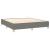Pat box spring cu saltea, gri închis, 180x200 cm, textil GartenMobel Dekor