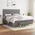 Pat box spring cu saltea, gri închis, 180x200 cm, textil GartenMobel Dekor