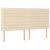 Pat continental cu saltea, crem, 180x200 cm, textil GartenMobel Dekor
