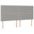 Pat box spring cu saltea, gri deschis, 200x200 cm, textil GartenMobel Dekor