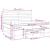 Pat box spring cu saltea, gri deschis, 200x200 cm, textil GartenMobel Dekor