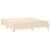 Pat box spring cu saltea, crem, 200x200 cm, textil GartenMobel Dekor