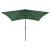 Umbrelă de soare cu stâlp din oțel & LED-uri, verde, 2x3 m GartenMobel Dekor