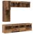 Cabinet TV Pe perete 7 pcs Lemn Vechi Lemn compozit GartenMobel Dekor