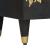 Bufet Negru 60 x 33 x 75 cm Lemn de mango solid GartenMobel Dekor