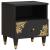 Dulap de noapte Negru 40 x 33 x 46 cm Lemn de mango solid GartenMobel Dekor