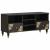Cabinet TV cu sertar Negru 100 x 33 x 46 cm Lemn de mango solid GartenMobel Dekor