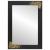 Oglindă pentru baie Negru și argintiu 70 x 50 x 2,5 cm GartenMobel Dekor