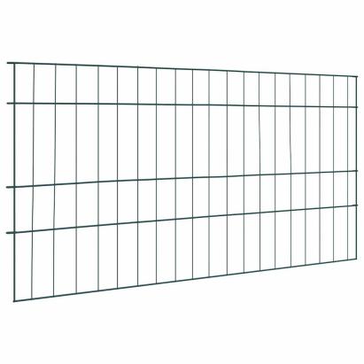 Set gard pentru iaz 5 pcs Verde 100 x 50 cm Oțel GartenMobel Dekor