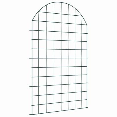 Set gard pentru iaz 8 pcs Verde 50 x 80 cm Oțel GartenMobel Dekor