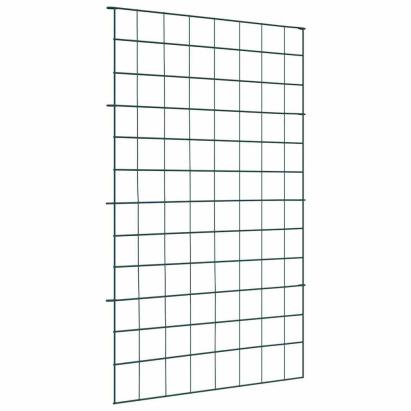 Set gard pentru iaz 8 pcs Verde 50 x 80 cm Oțel GartenMobel Dekor