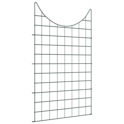 Set gard pentru iaz 8 pcs Verde 50 x 80 cm Oțel GartenMobel Dekor