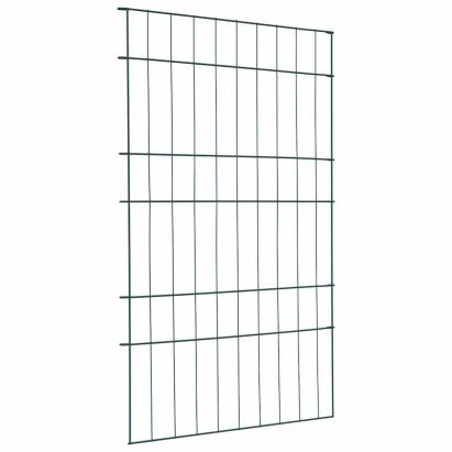 Set gard pentru iaz 8 pcs Verde 50 x 80 cm Oțel GartenMobel Dekor