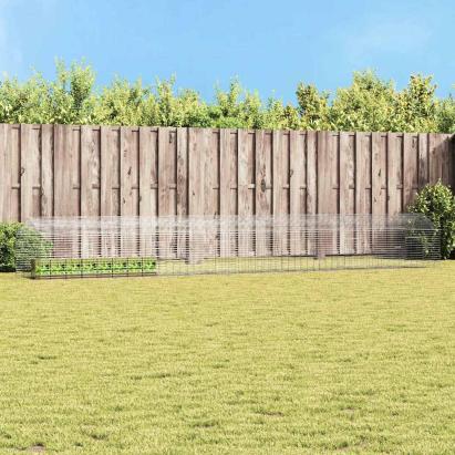 Custodie pentru iepuri Argintiu 400 x 78 x 78 cm GartenMobel Dekor